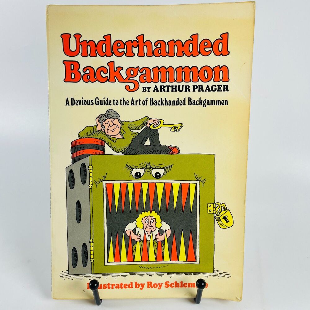 VTG Underhanded Backgammon A Devious Guide by Arthur Prager Paperback 1974 Humor